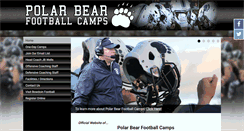 Desktop Screenshot of polarbearfootballcamps.com