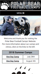 Mobile Screenshot of polarbearfootballcamps.com